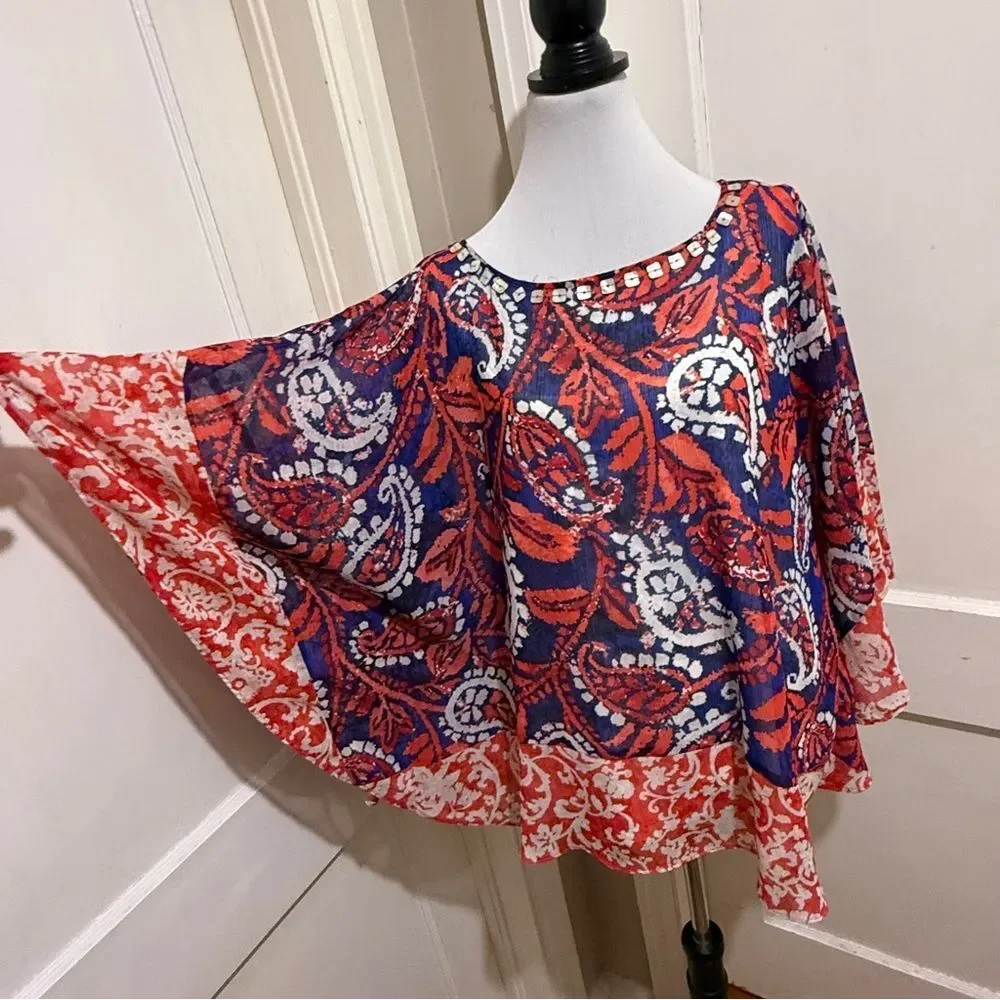 Ruby Rd. Multicolor Abstract Top - Picture 8 of 12